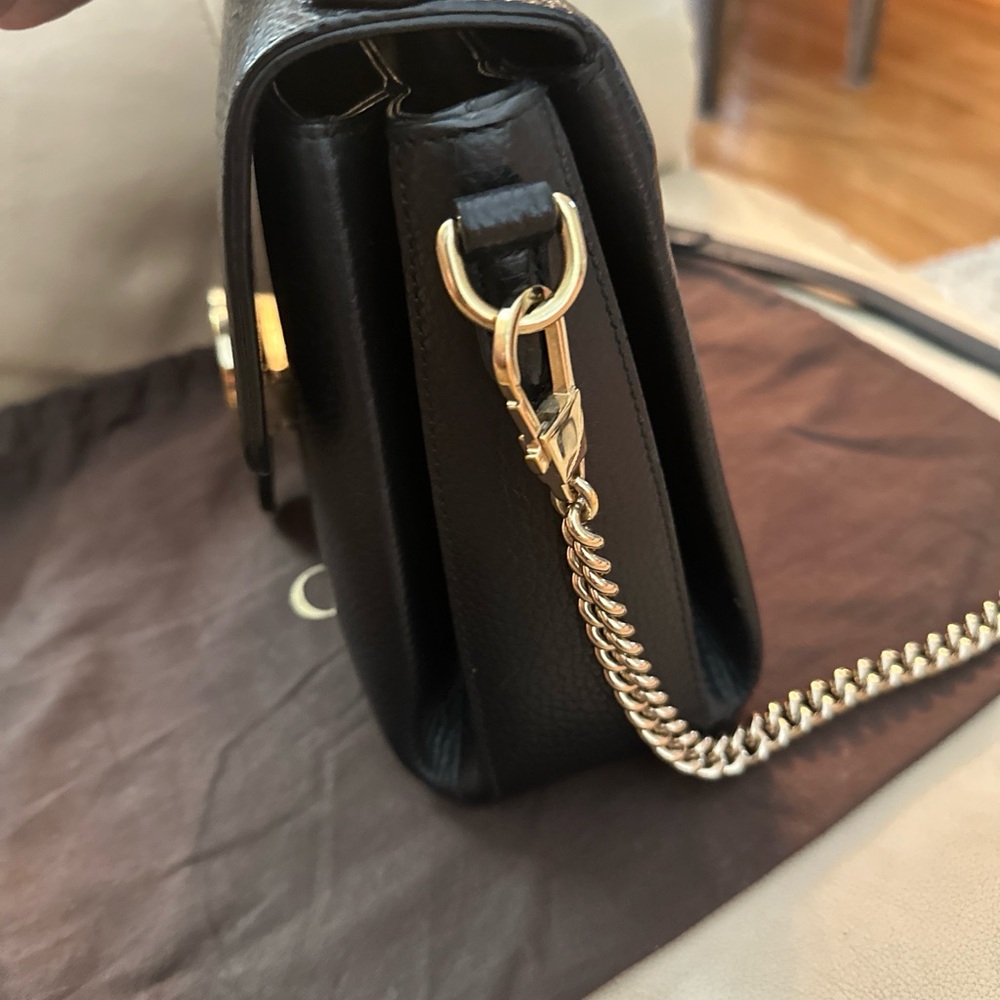 ❌SOLD❌Gucci Interlocking Flap Tote Bag with Chain Shoulder Bag - Picture 5 of 16